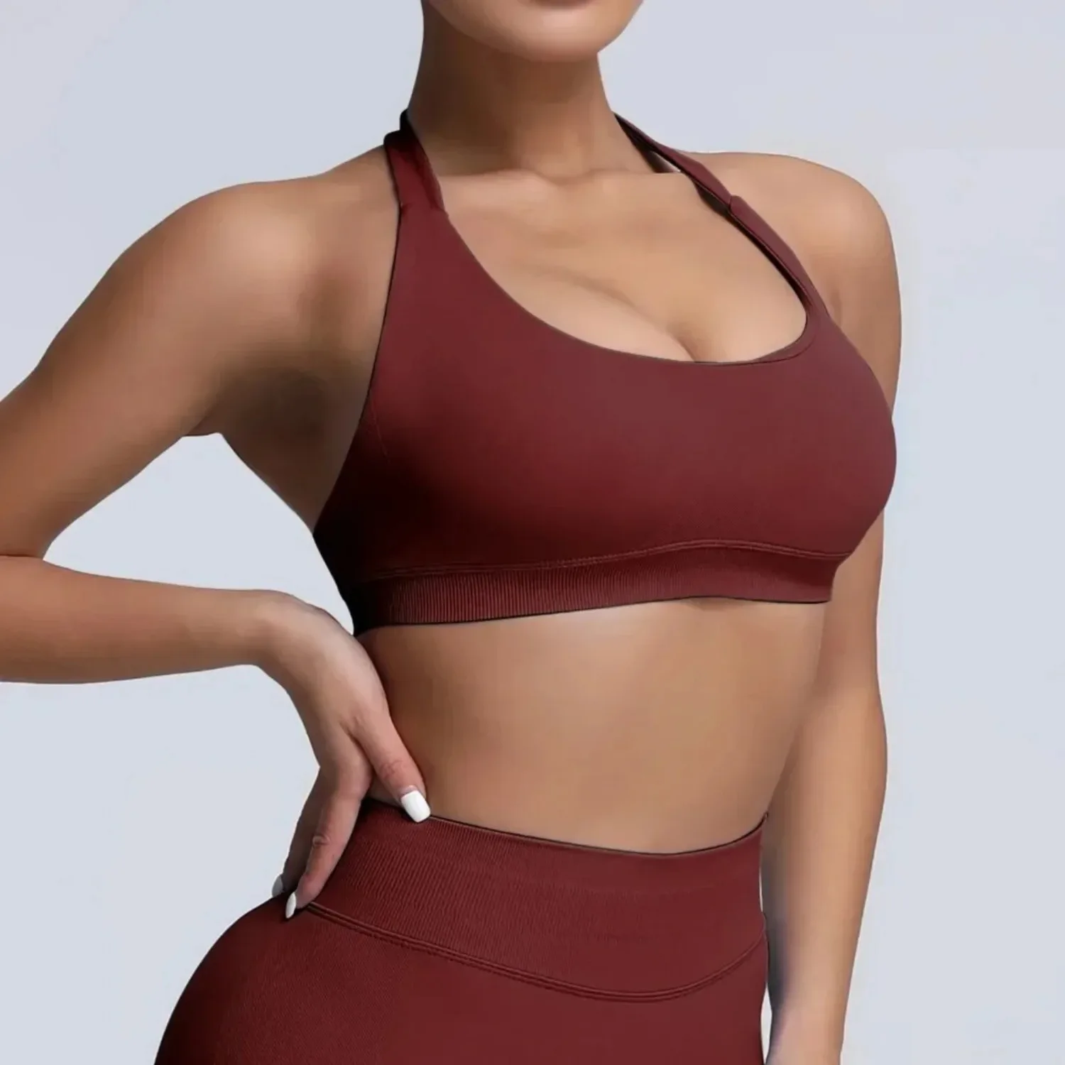 Women’s Gym Solid Color Sports Bra Sexy Tight Fitting Backless Seamless with Chest Cushion Vest Exercise Yoga Camisole Top Best Sellers In Women's Clothing