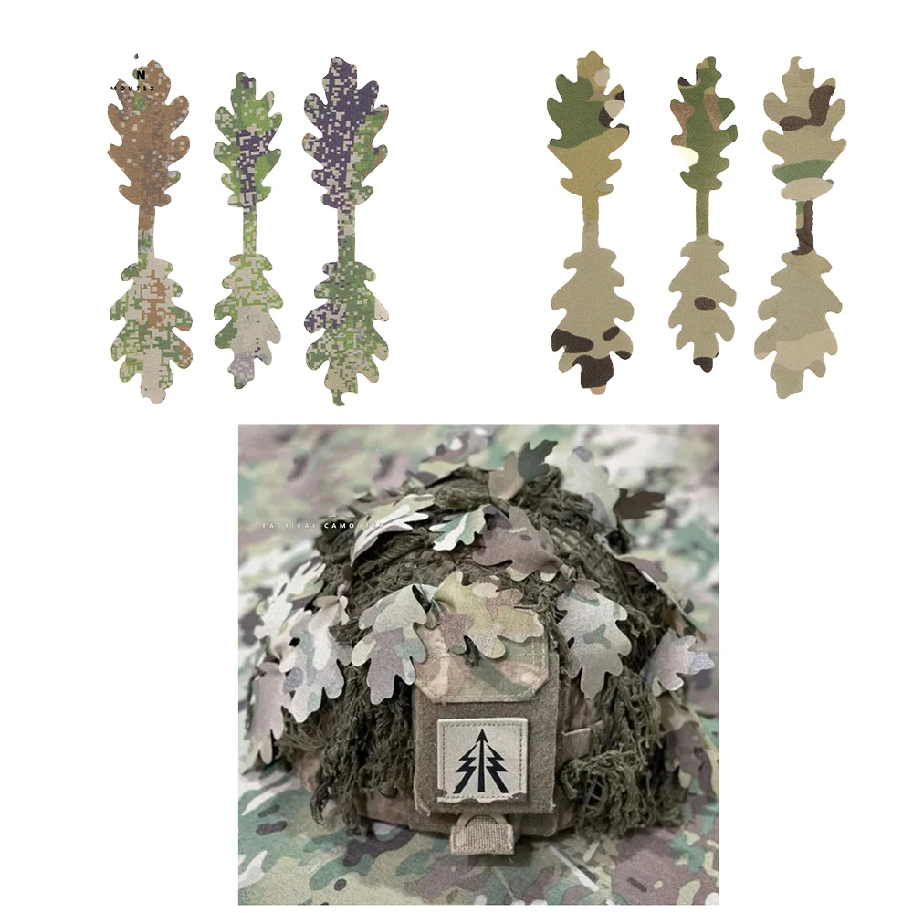 

15 PCS/set Tactical Hunting CS Wargame Diy Double-Sided Multicam Camouflage Strips for Helmet DisappearDis