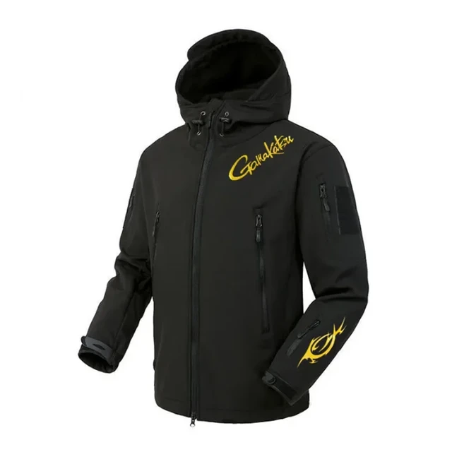 Gamakatsu Winter Windproof Rain Jacket Fleece Lined Fishing Jacket Keep  Warm Men's Winter Coats With Multi