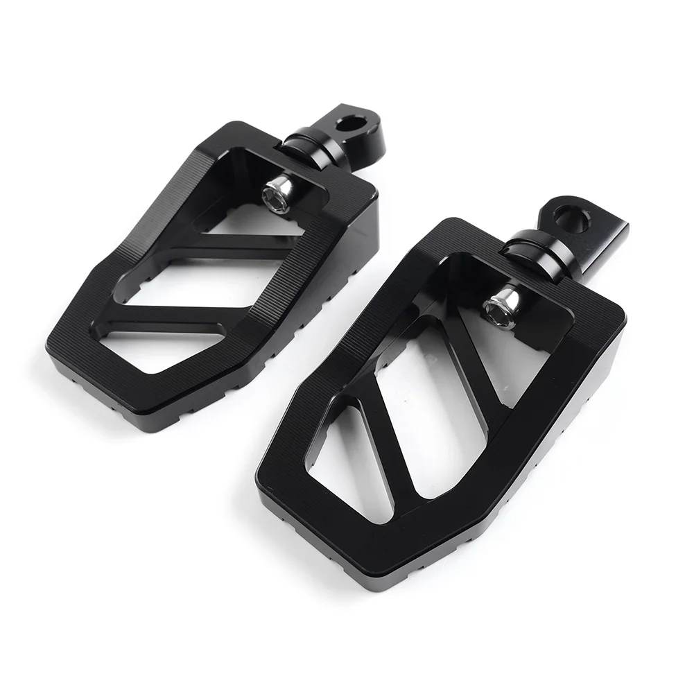 Motorcycle Mini Foot Peg Footrest Pedal 1Pair Black Aluminum For Harley Davidson Sportster XL