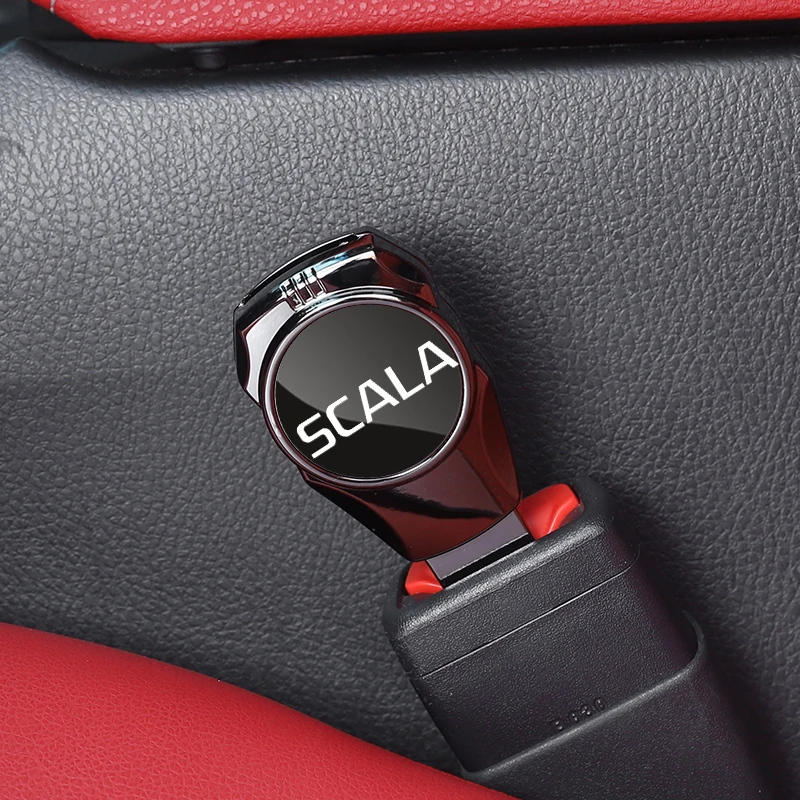 Car Interior Seat belt Clip Metal Extenders Car Accessories For SKODA SCALA