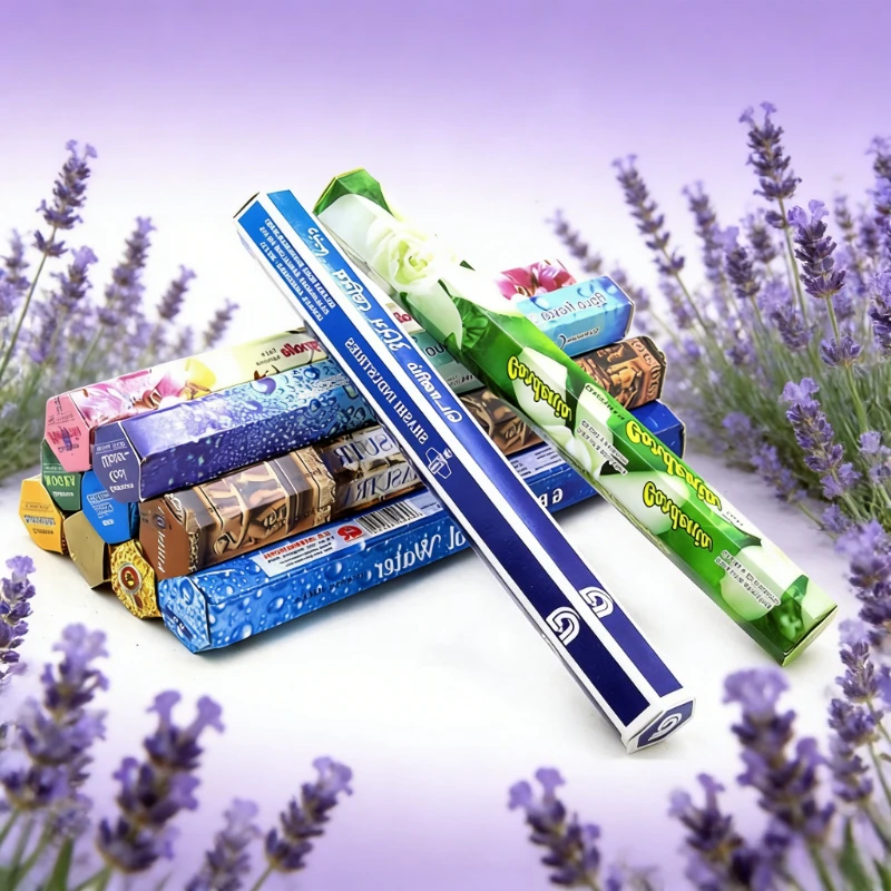 Assorted Scented Incense Sticks for Meditation, Yoga, and Aromatherapy - Lavender, Sage, Sea Breeze, and Love