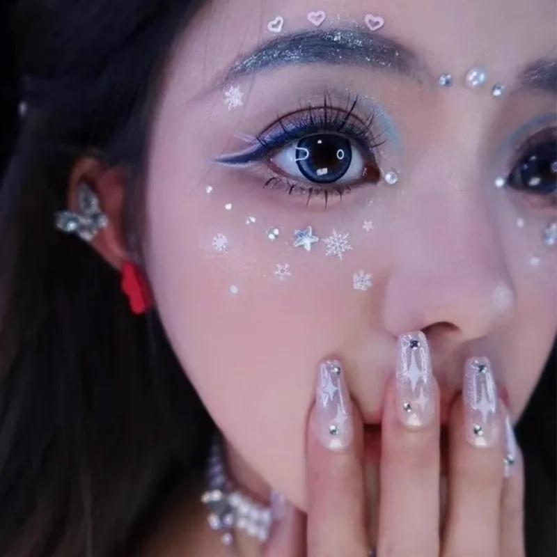 White Snowflake Temporary Tattoos DIY Stickers Body Art
