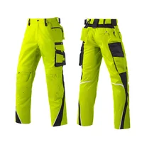 Fluorescent Cargo Pants - Reflective Stripes