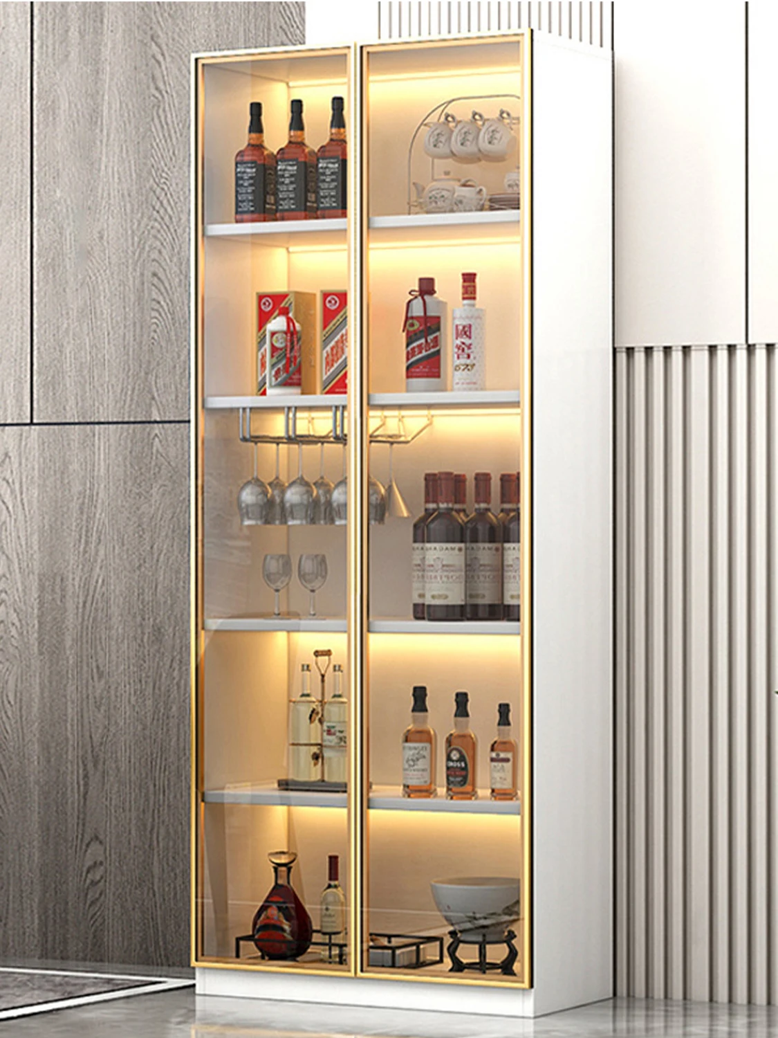 

Wine Cabinet Locker Custom Simple Modern Home Standing Cabinet