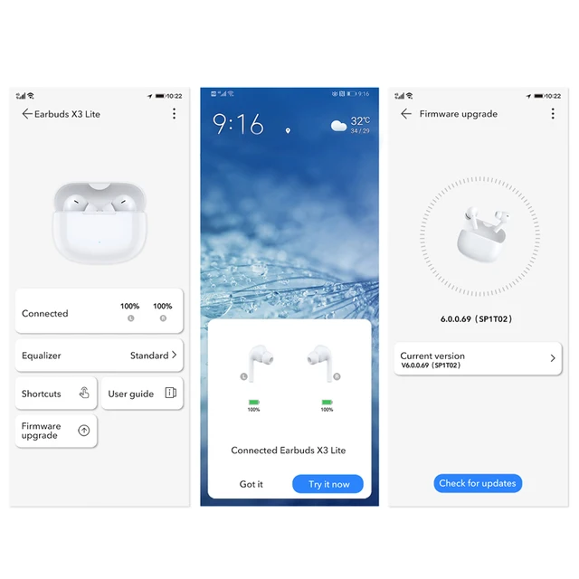 HONOR CHOICE Earbuds X3 Lite TWS Earphones Dual-Mic Noise Cancellation ...