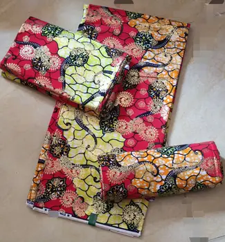 2022 Hot Sale 100% Cotton Veritable African Wax Print Fabric Real Wax African Ankara Fabric 6 yards Ghana Loincloth 1