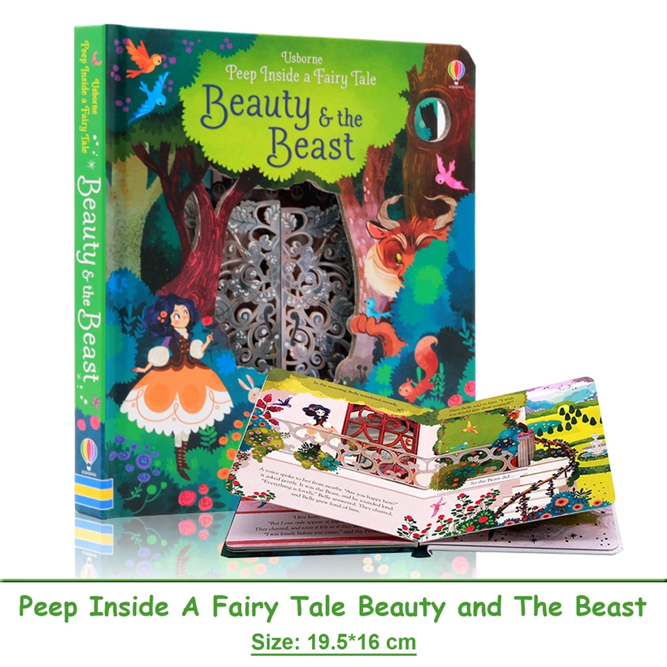 Usborne Peep Inside A Fairy Tale Beauty and The Beast 3D Flap
