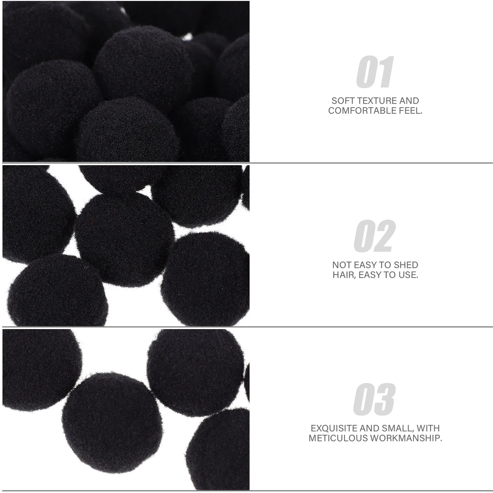 500Pcs Pom Pom 공 DIY 공예 의류 액세서리 모자 가방에 대 한 장식 공 드레스 공예 의류 액세서리