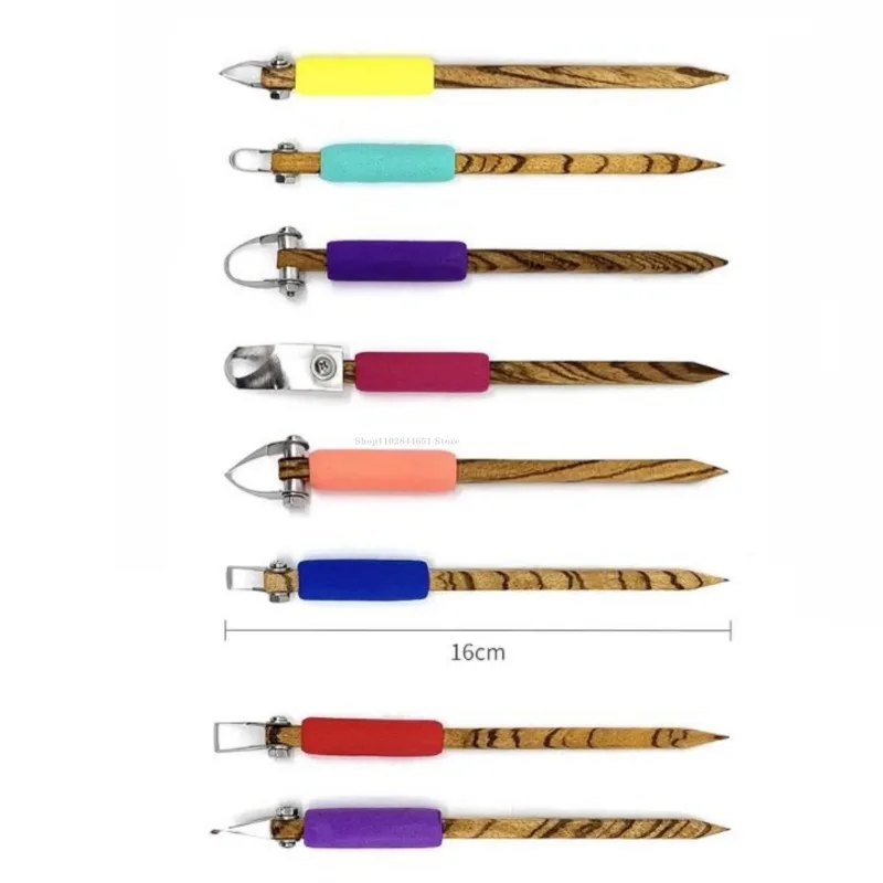 American Mottled Wood Clay Carving Pen Ceramic Tools DIY Pottery Tools  Carving Pen Pinch Carving Clay Body Texture Decoration - AliExpress