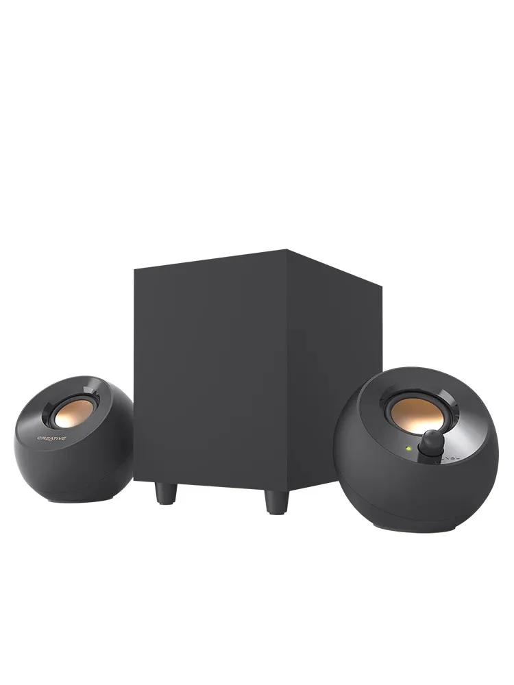 Creative Pebble Plus Mini Speaker 3d Surround Heavy Subwoofer Usb Wired Small Speaker For Desktop Computer Gifts Custom