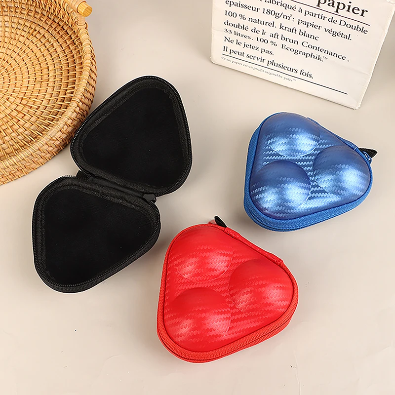 

Trendy PU Leather 3 Ping-pong Balls Storage Box Table Tennis Box Storage Case Waterproof Sport Training Accessory