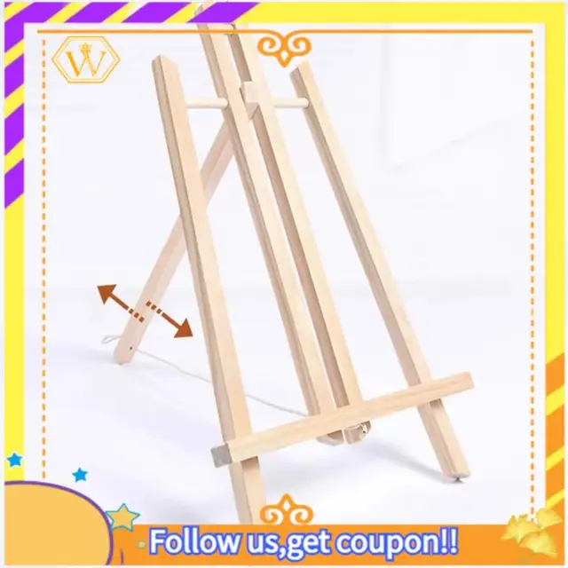 Latest-6Pcs 16 Inch Wood Easels,Easel Stand For Painting Canvases,Tabletop Display Easel,Painting Easel, Kids Student Easels Dur 4