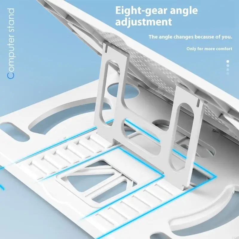 Portable and Adjustable Laptop Stand with 360-Degree Rotating Base