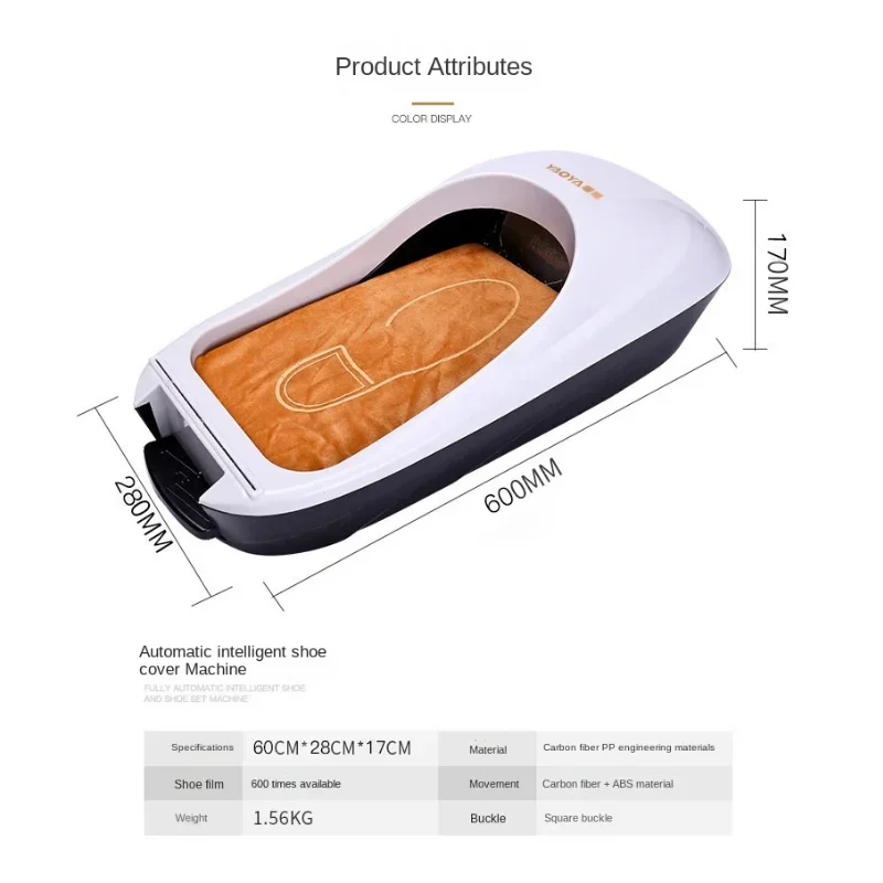 Automatic Shoe Cover Dispenser Plastic One-time Membrane Machine for Home and Factory Roll Film Footwear Protection