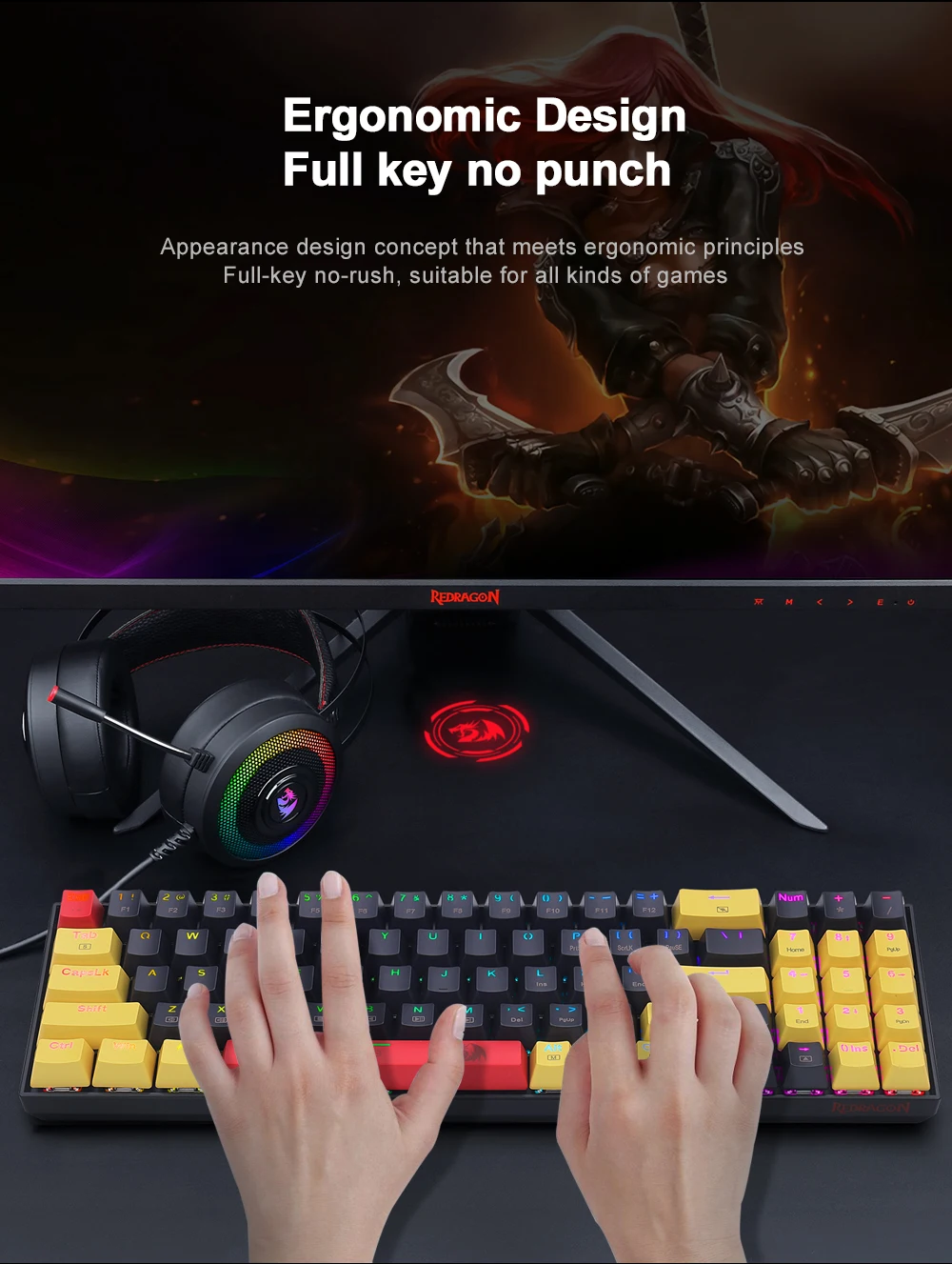 “unleash your gaming potential with k688 rgb mini mechanical keyboard – 78 keys, blue/red switch, detachable usb cable for pc and laptop gaming