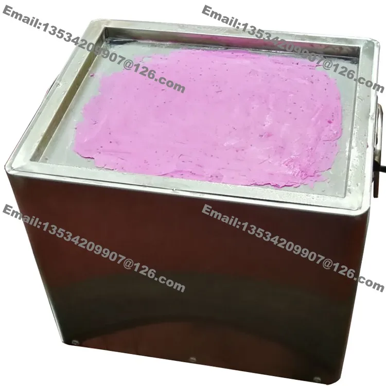 Small Home Party 110v 220v Electric Thai Fried Yogurt Ice Cream Roll Maker Machine 4