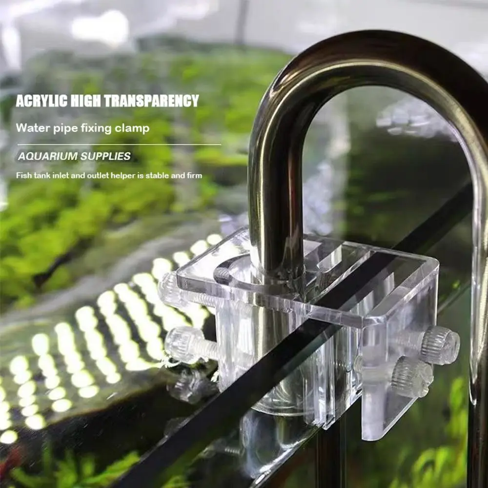 Large Pipe Water Tube Fixed Clip Easy To Install Acrylic Material Hose Bracket Inlet and Outlet Pipe Pipe Fixing Bracket