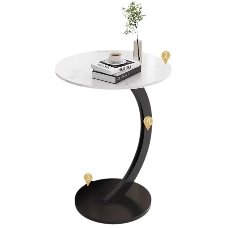 Mobile Side Table, Small Coffee Table, Cream Style, Creative Sofa Side Table, Modern and Simple Home Balcony Table