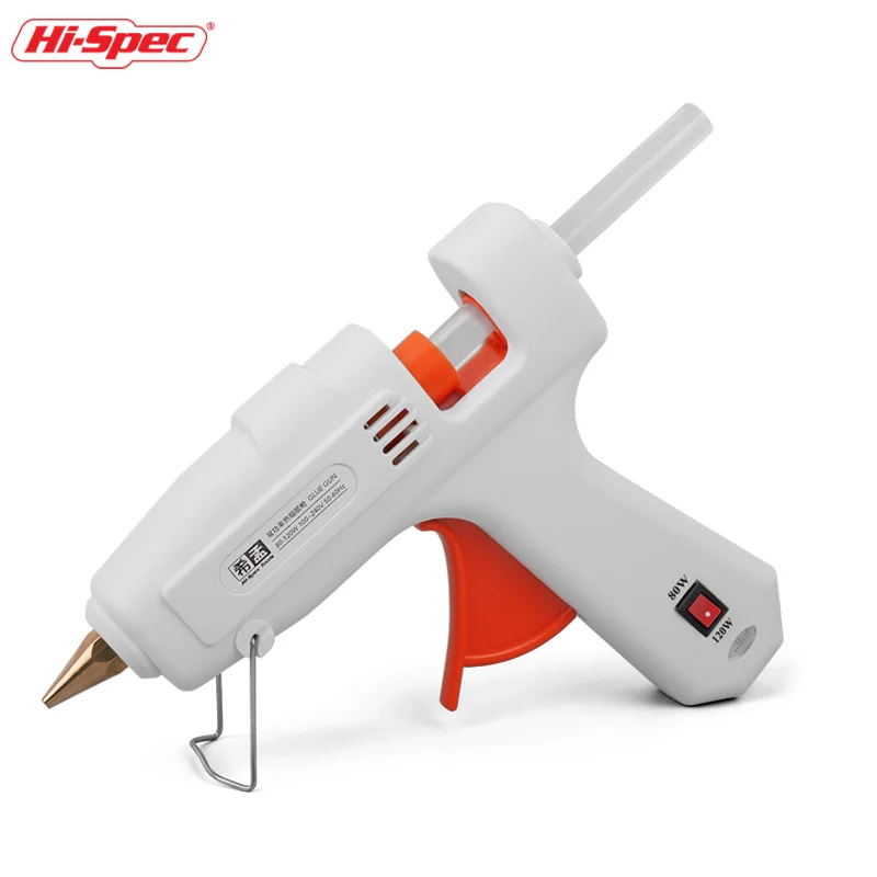 Hi-Spec Hot Melt Glue Gun 7mm Glue Stick Industrial Mini Guns Adhesive Woodworking Tool 40W 100W 80W-120W 150W DIY With EU/ Plug wood glue applicator glue tray wood glue 3 piece set 1 silicone brush 1 tray 1 comb woodworking glue art kit multifunctional