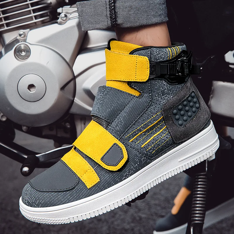 

Мужские мотоциклетные ботинки, дышащие, повседневные, всесезонные, для езды на велосипеде, большие размеры 36-47