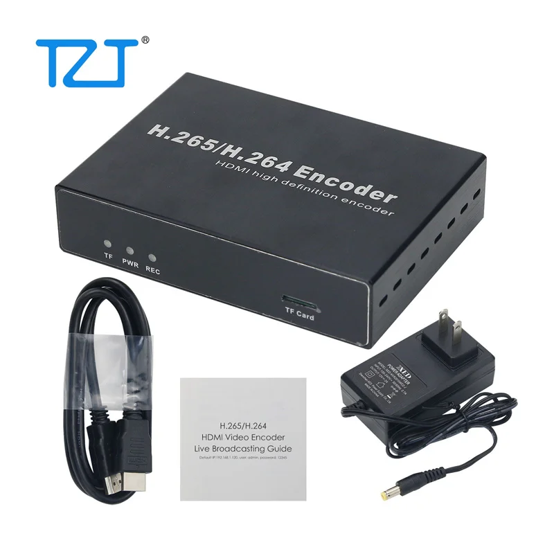 

TZT ON-DMI-16E HDMI Video Encoder H.265/H.264 Encoder RTMP For IPTV PC Recording CCTV NVR Live Streaming
