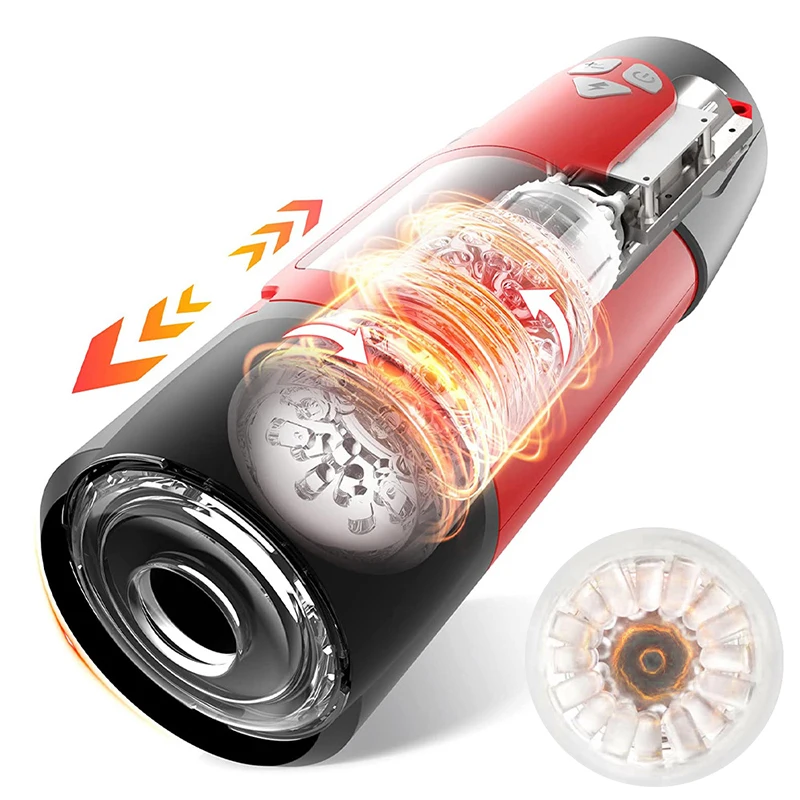 Automatic Male Masturbator With Rotating Vibration And Blowjob_voghion.com