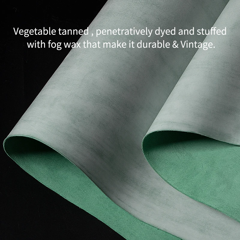 WUTA  가죽 야채 무두질 가죽 패브릭 안개 왁스 전체 곡물 소 가죽 진짜 암소 피부 내구성 & 빈티지 DIY Leathercraft