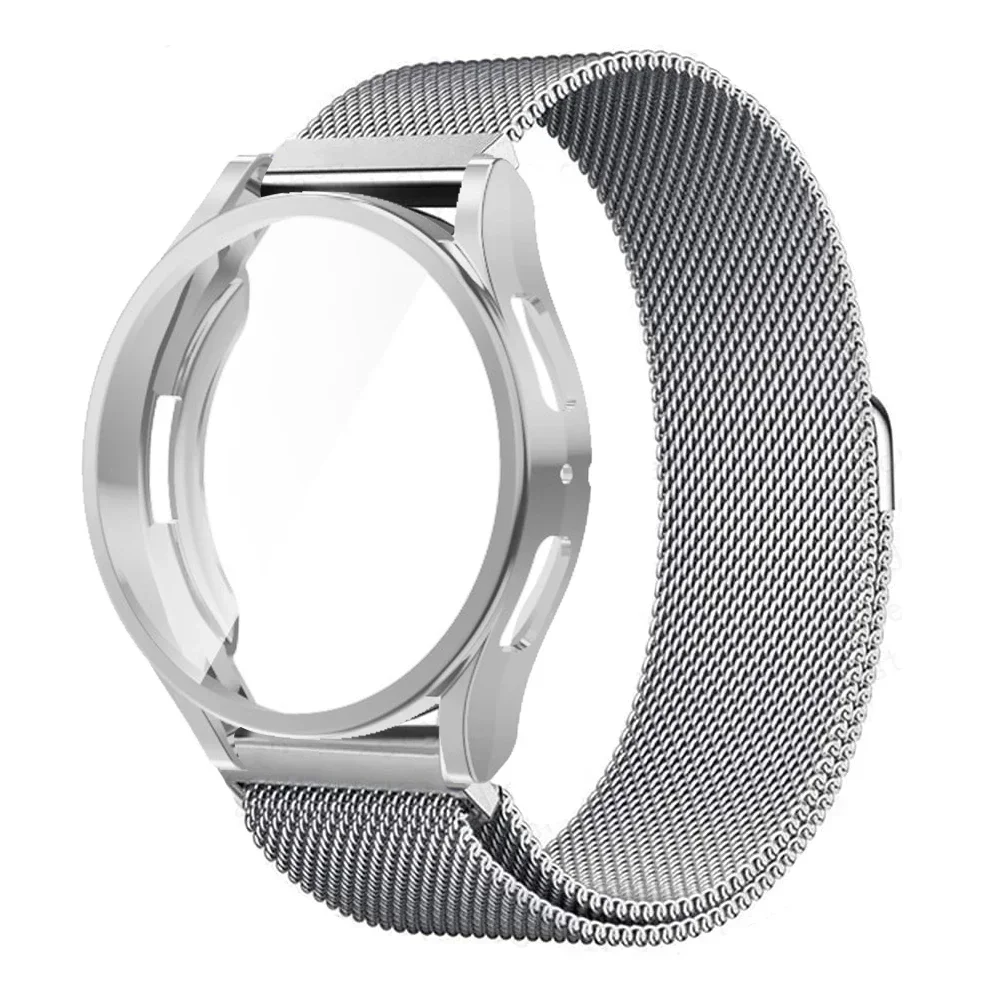 Elegant Metal Band with TPU Cover and Full Screen Protector