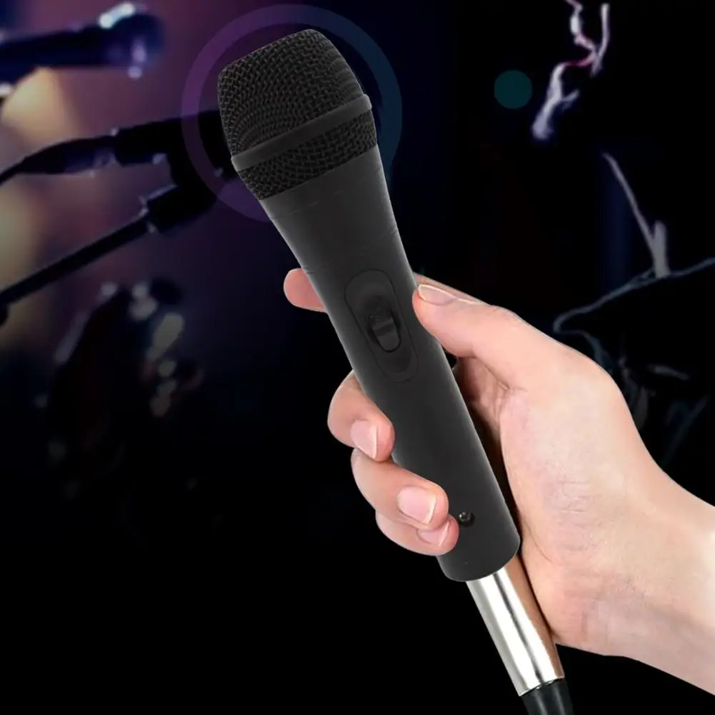 

Wired Microphone 1 Set Sensitive Low Latency High Fidelity Clear Sound Karaoke Microphone for Performance