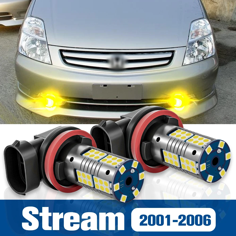 

2pcs LED Fog Light Blub Lamp Accessories Canbus For Honda Stream 2001-2006 2002 2003 2004 2005