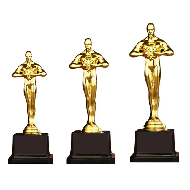 5Pcs Oscar Statuette Mold Reward the Winners Magnificent Trophies in  Ceremonies Plastic Small Gold Statue Home Office Souvenirs - AliExpress