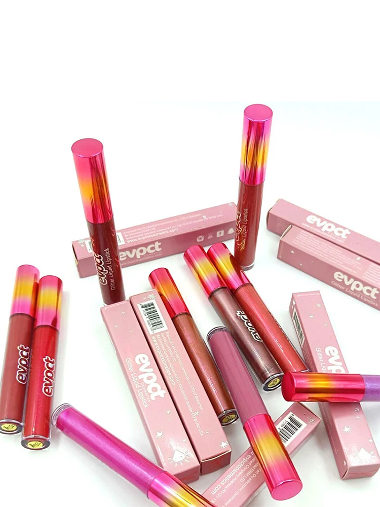 12 Colors Shiny Diamond Lip Gloss Shimmer Long Lasting Metallic Lip Makeup Fashion Beauty Tint Pigment Women Lipsticks