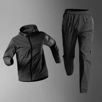 Vêtements de sport à séchage rapide pour hommes, coupe ample, pour l'entraînement en extérieur, les courses matinales, vêtements de sport de printemps 1
