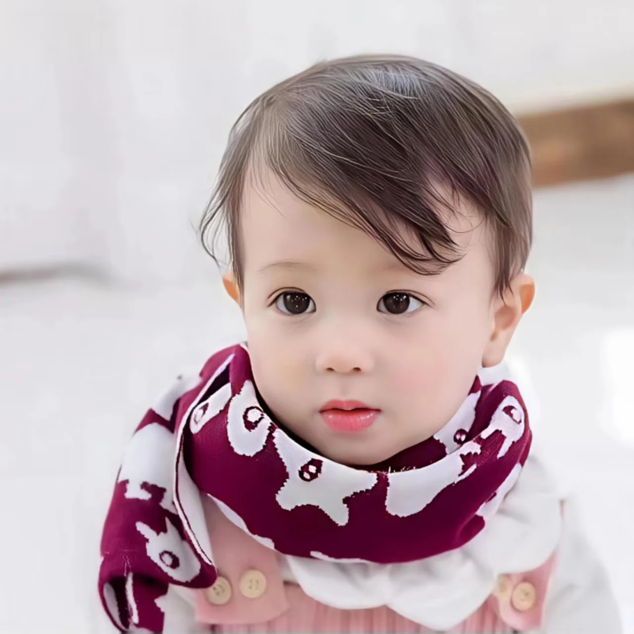  겨울 니트 스카프 어린이용 남아 여아 따뜻한 스카프 어린이 목 워머 랩 부드러운  목도리 겨울  넥커치프
