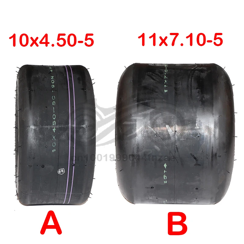 

Live racing drifting kart front and rear tires 10x4.50-5 11x7.10-5 CST tires are suitable for 168 kart ATV parts