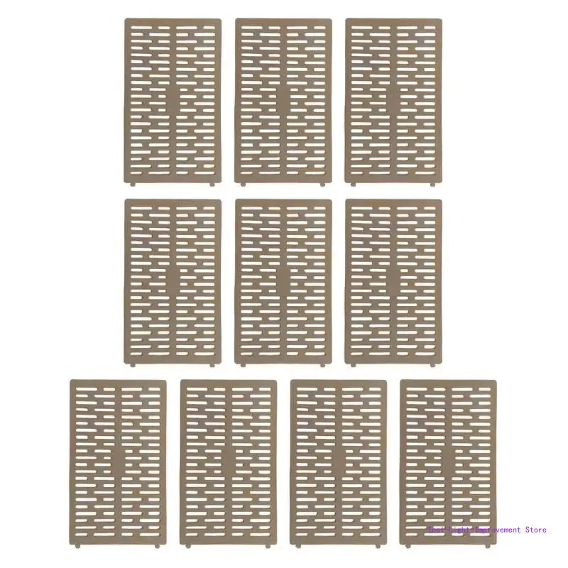 

C63E 6/10 Pack Plastic Tree Trunk Protectors Flexible Tree Guards Expandable Nursery