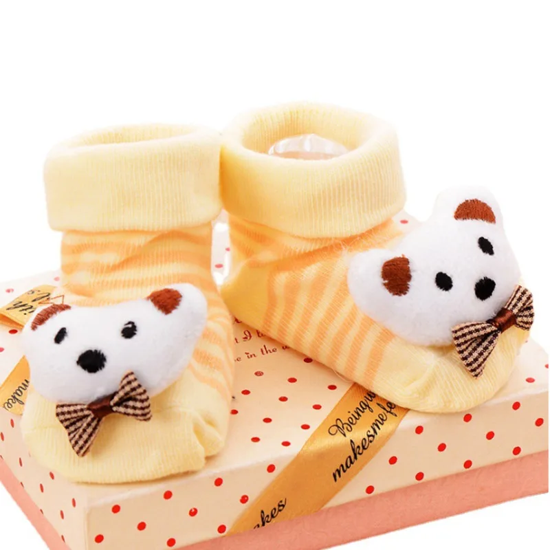 Baby Socks Toy Slipper Girls Boys Newborn Anti Slip Animal Kids Toddlers Gift