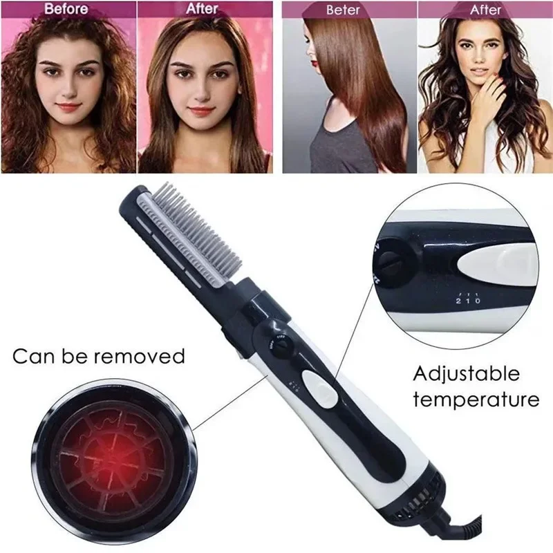 Multi-Functional Electric Hair Dryer Comb Negative Ion Straight Hairdryer Non-Damaging Blow Dryer Household Appliance From China