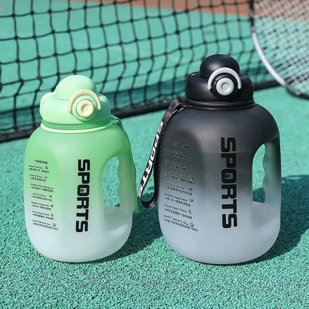 

Sport Water Bottle With Straw Water bottle Items Fitness Plastic Cup Portable Students School Travel Big Bottles