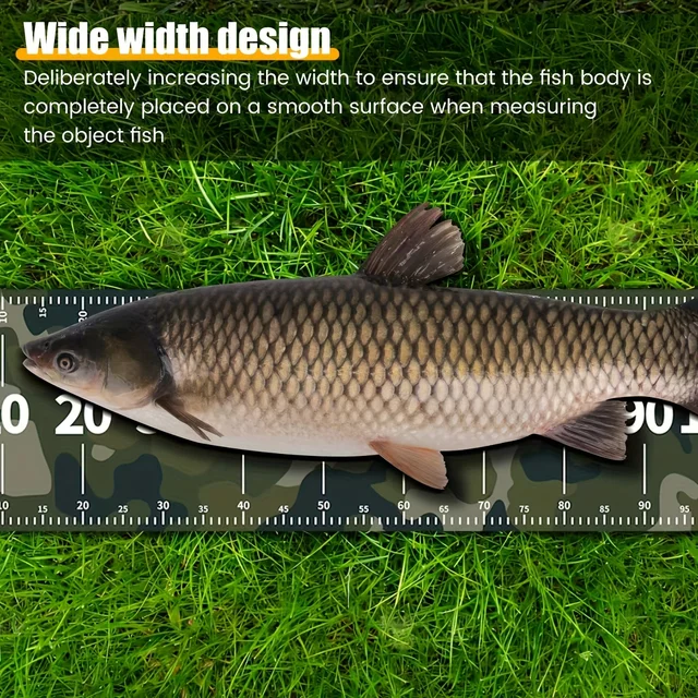 Fish Ruler Durable PVC Foldable Waterpro Of Measuring Tape Width 10cm-3.94in Essential Outdoor Fishing 2