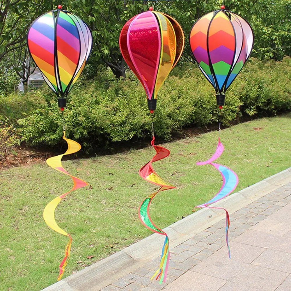 Hot Air Balloon Wind Spinners Girevoli Girandole Colorati Outdoor Wind Twister Yard Decor Lawn Garden