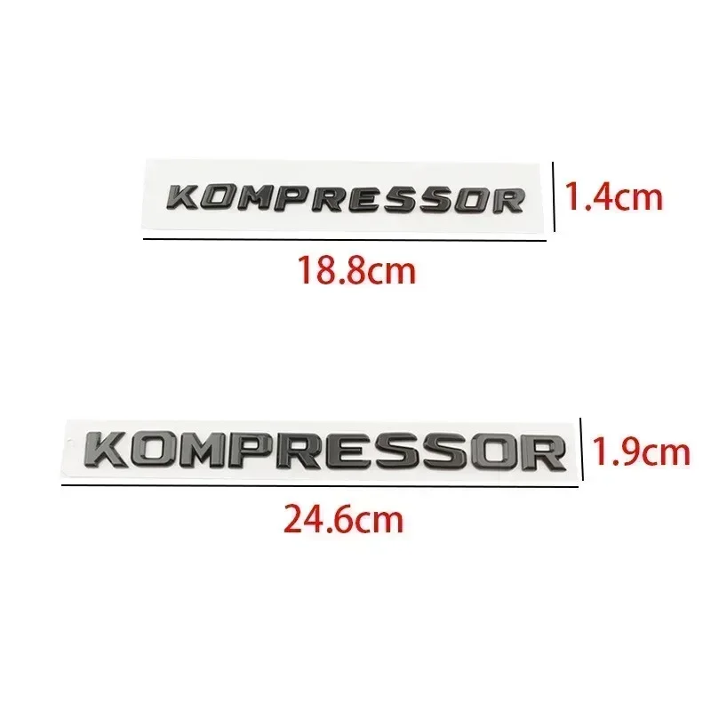 3D ABS Kompressor 편지 자동차 뒷 트렁크 펜더 엠 블 럼 배지 자동차 스티커 데칼 메르세데스 C230 C200 C180 SLK CLK 200k SL CLS