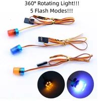 360°Rotating Alarm Lamp For 1/14 Tamiya RC Truck LED Warning Lights Scania Actros MAN for Benz Tamiya LESU Tractor Upgrade Parts 2