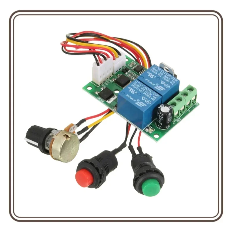 DC Motor Speed Controller Motor Speed Controller Electric Motor Speed Controller DC 6V 12V 24V PWM DC motor speed controller forward and reverse switch Linear actuator motor controller adjustable Speed Control