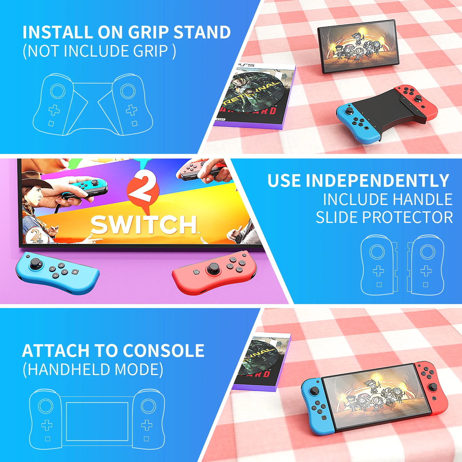 Gamepad For Nintend Switch NS Joy Game Con Handle Grip For Switch Game Joysticks switch accessories Joy Con Wireless Controller