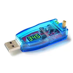 Universal Adjustable USB Step Up/Down Power Supply Module with Protective Case (Green)