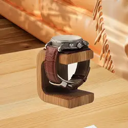 Elegant Wooden Watch and Jewelry Display Stand - Perfect Gift (Brown)