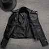 Fall Women Short Black PU Jacket Gothic Punk Style Fashion Motorcycle Leather Jacket Casual Wild Coat Goth Winter Coats 5