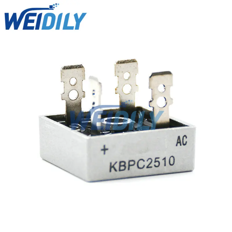 2PCS KBPC2510 2510 25A 1000V Phases Diode Bridge Rectifier New